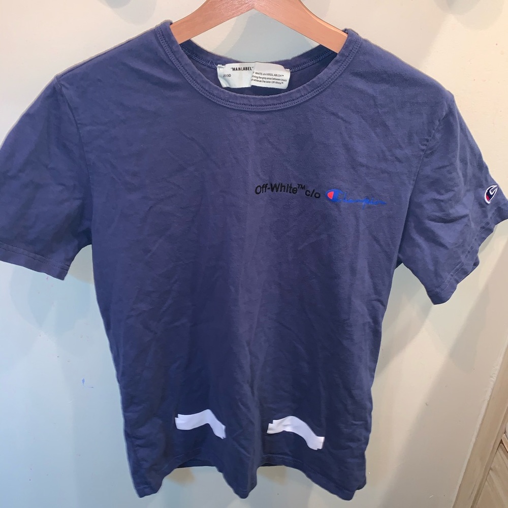 Off white X champion shirt